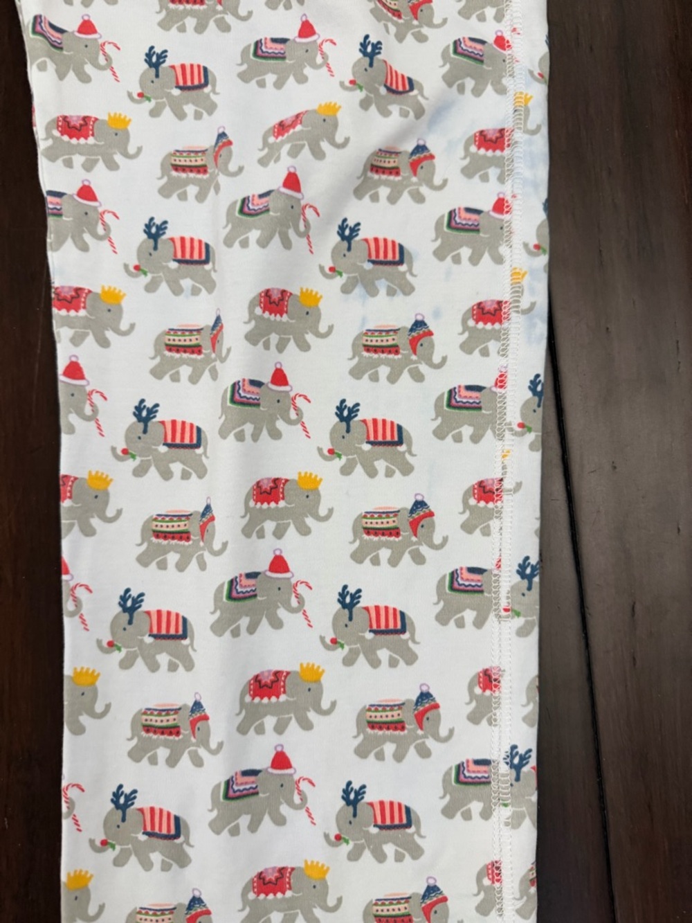 Roller Rabbit Hathi Christmas elephant print pajama pants M - Picture 3 of 5